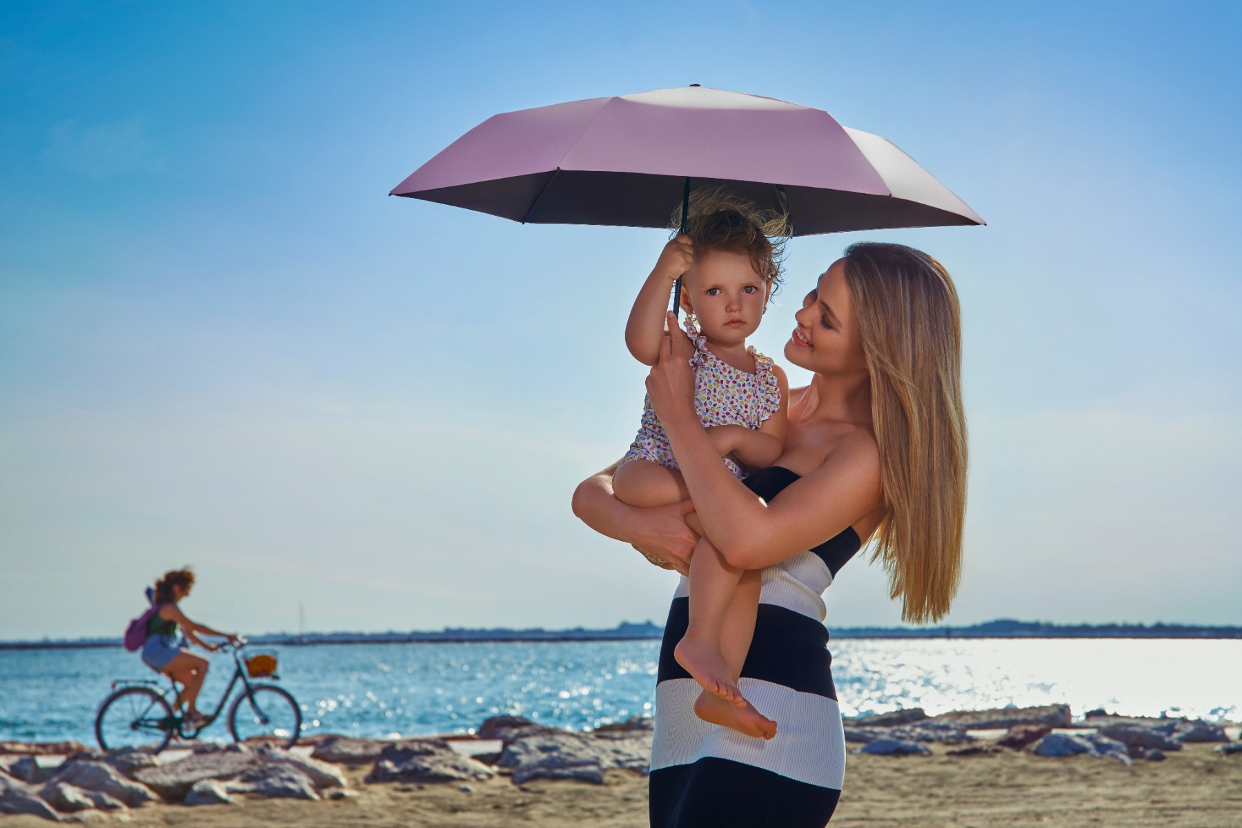 Knirps-paraplu met UV-bescherming en hitteschild